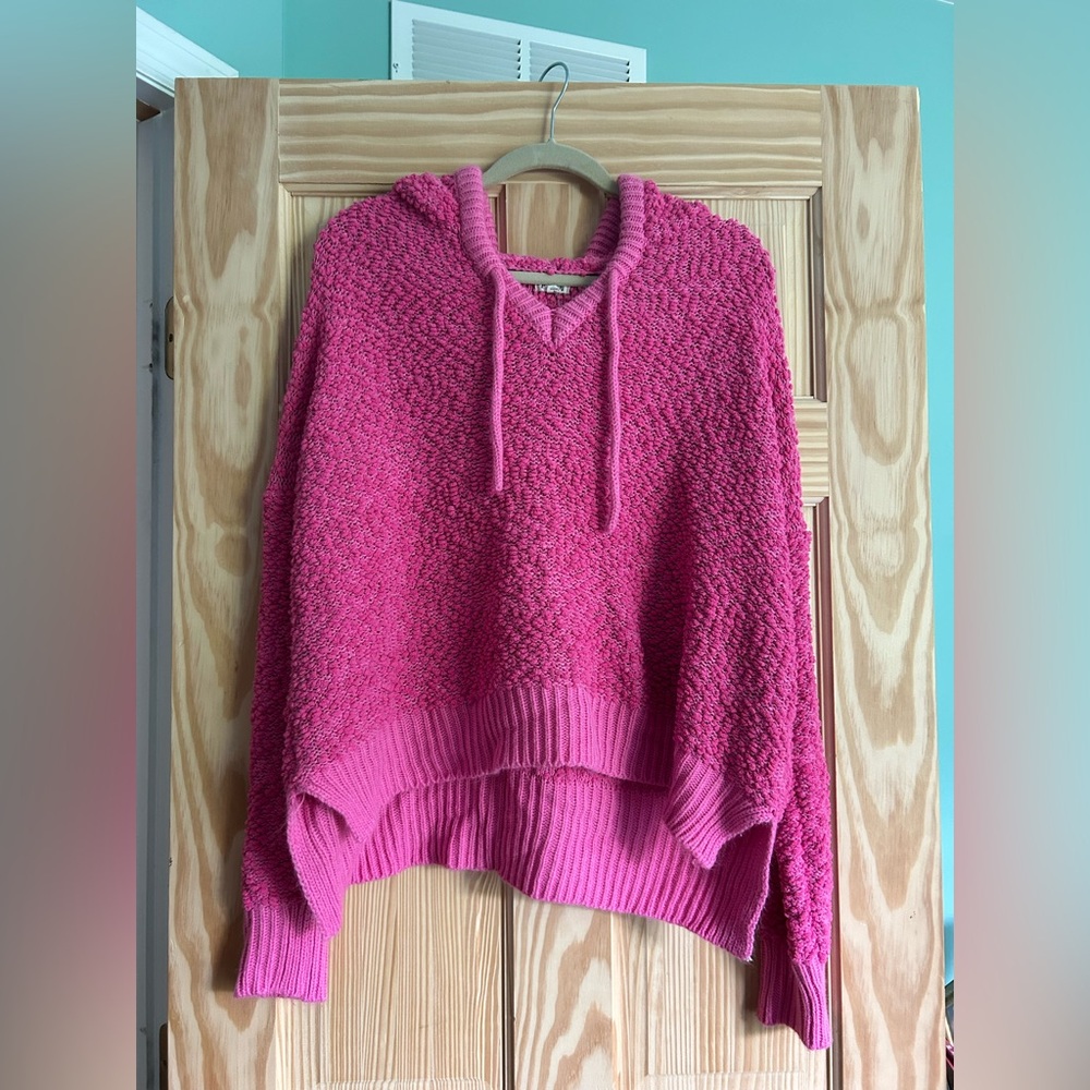 POL Pink V-Neck Sweater